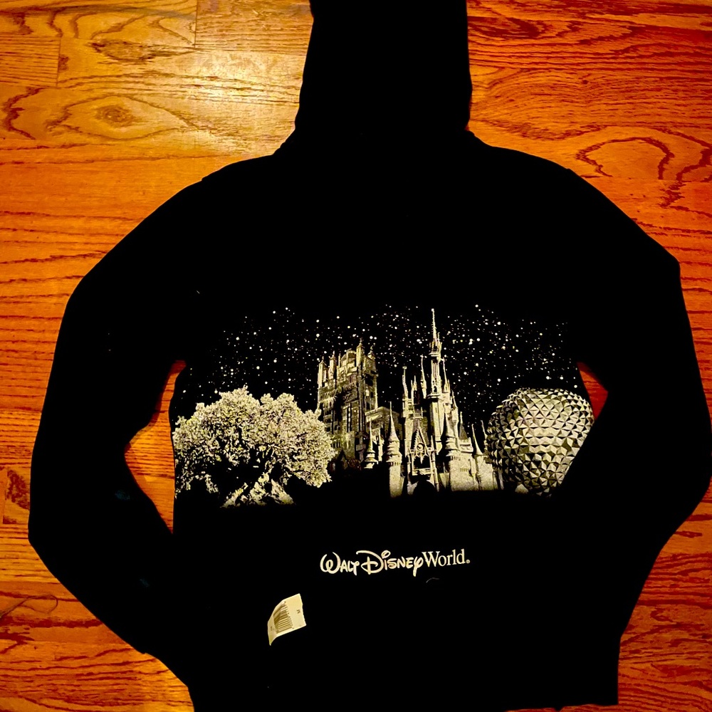NWT Walt Disney World Zip Up Park Icons Hoodie